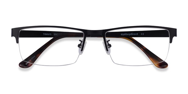 Travis Rectangle Black Glasses for Men | Eyebuydirect