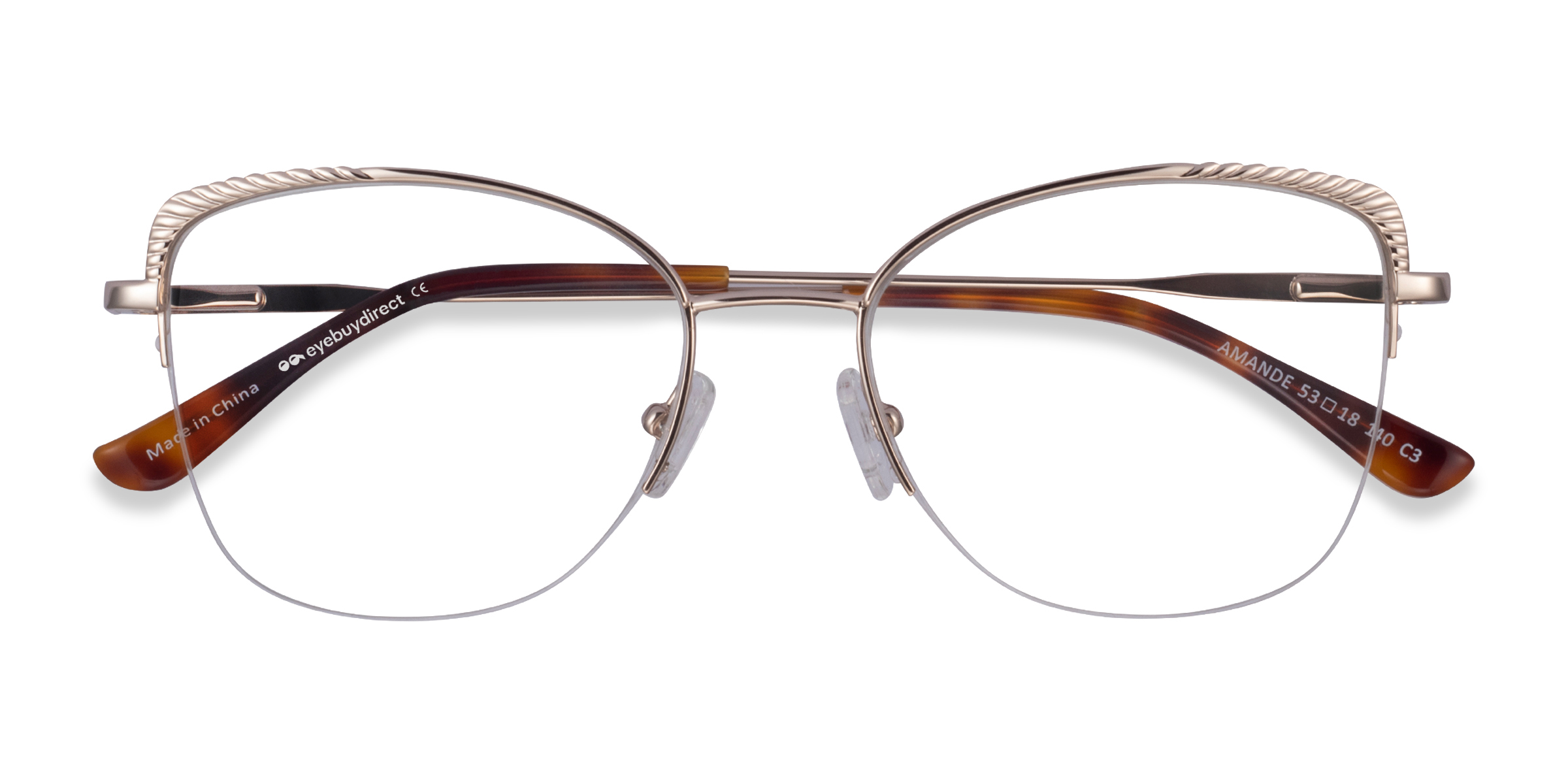 Female s hornMetal Prescription eyeglasses - Eyebuydirect s Amande