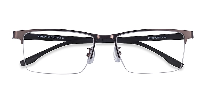 Gunmetal Black Ceylan -  Metal Eyeglasses