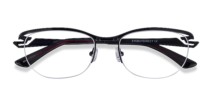 Black Red Commerce -  Metal Eyeglasses