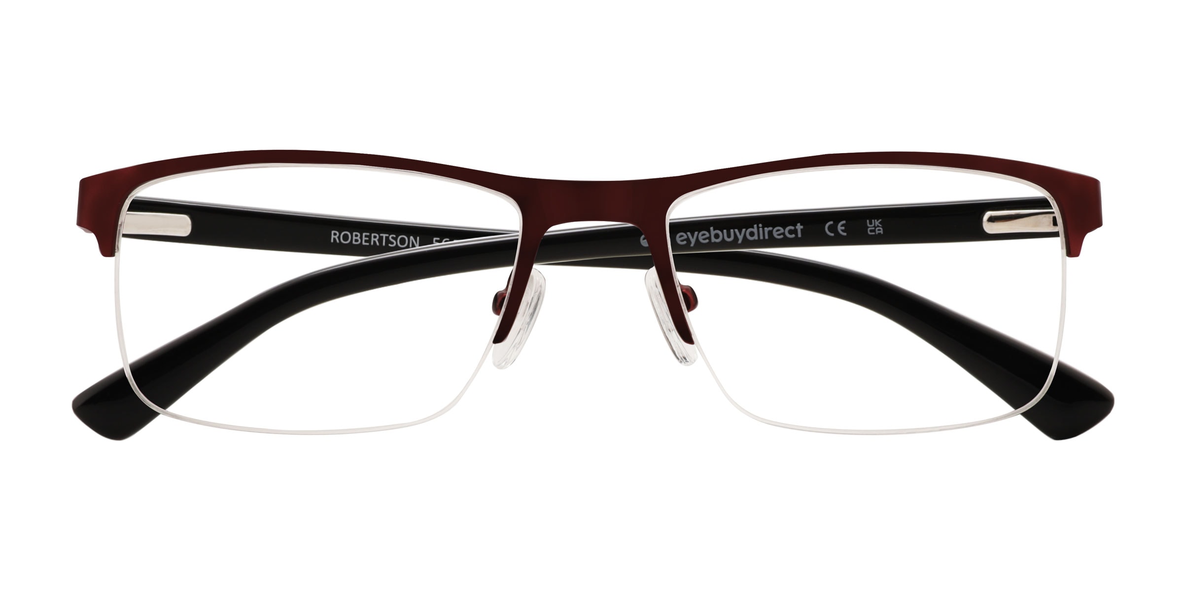 Spectacles Red Man Robertson Rectangle Red Glasses for Men | Eyebuydirect