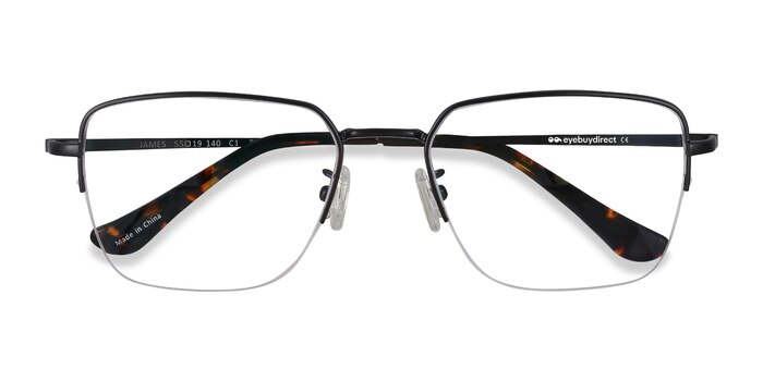Black James -  Lightweight Titanium Eyeglasses