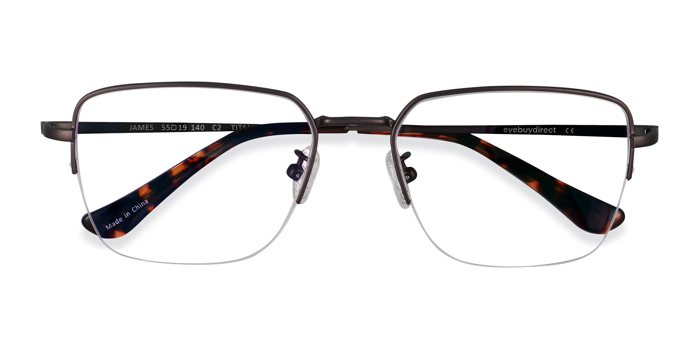 James - Sleek Semi-Rimless Titanium Frames | Eyebuydirect Canada