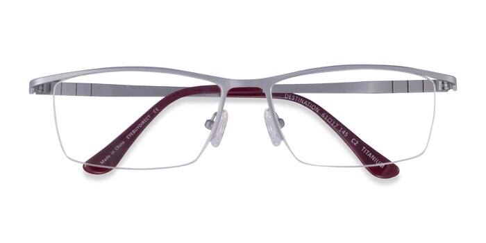 Matte Silver Destination -  Titanium Eyeglasses