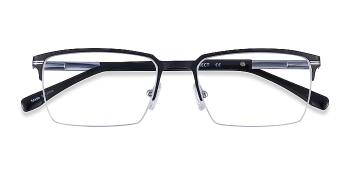 Matte Black Silver Sycamore -  Titanium Eyeglasses