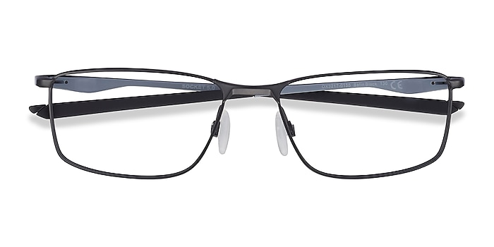 Satin Black & Gray Oakley Socket 5.0 -  Metal Eyeglasses