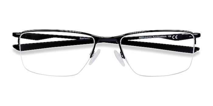 Polished Black Oakley Socket 5.5 -  Metal Eyeglasses