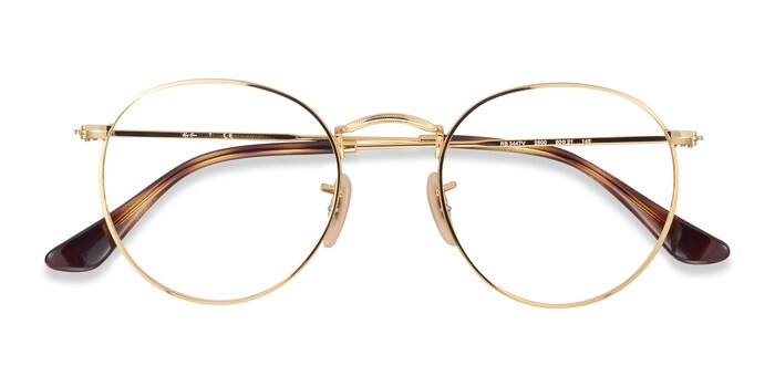 Ray-Ban RB3447V Round - Round Gold Frame Eyeglasses