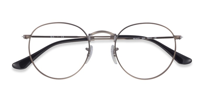 Ray-Ban RB3447V Round - Round Gunmetal Frame Eyeglasses | Eyebuydirect  Canada
