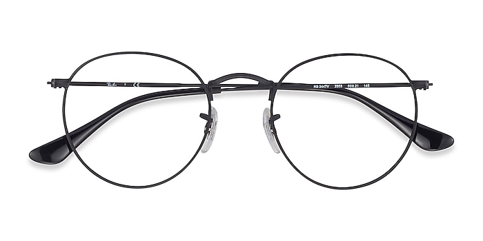 Black Ray-Ban RB3447V -  Lightweight Metal Eyeglasses