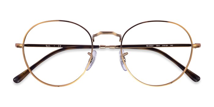 Bronze Copper Ray-Ban RB3582V -  Lightweight Metal Eyeglasses