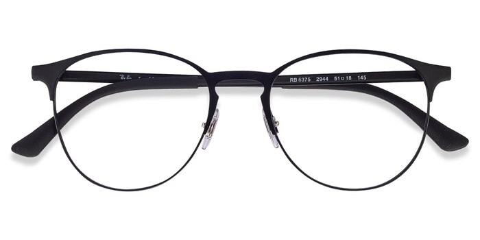Black Ray-Ban RB6375 -  Lightweight Metal Eyeglasses