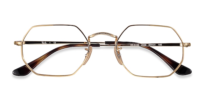 Gold Ray-Ban RB6456 -  Lightweight Metal Eyeglasses
