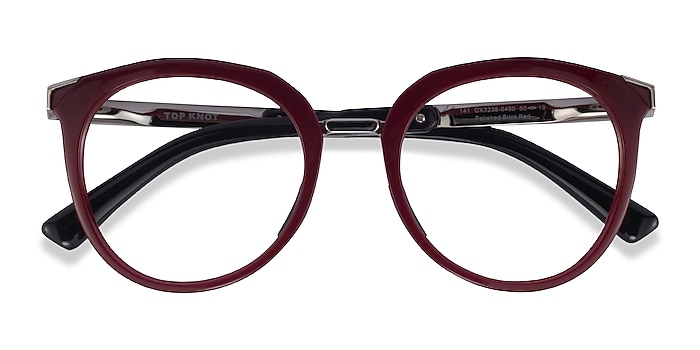 Red & Silver Oakley Top Knot -  Acetate Eyeglasses