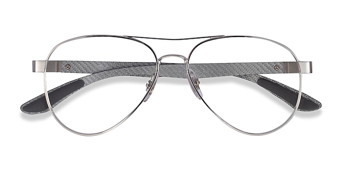 Silver Ray-Ban RB8420 -  Carbon Fiber Eyeglasses