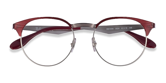 Red Ray-Ban RB6406 -  Metal Eyeglasses