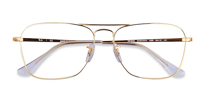 Gold Ray-Ban RB6536 -  Metal Eyeglasses