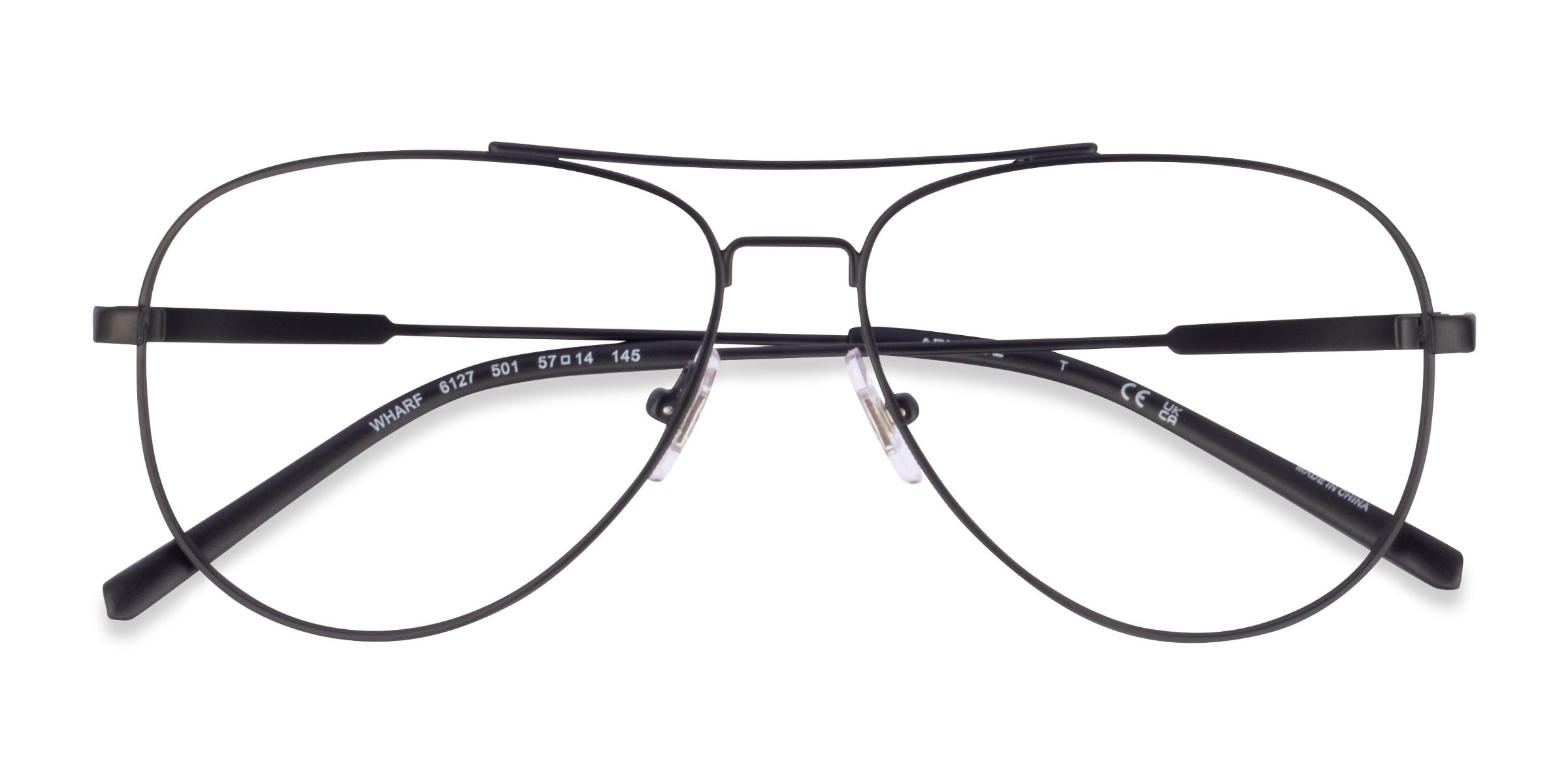 ARNETTE Wharf - Aviator Matte Black Frame Eyeglasses | Eyebuydirect