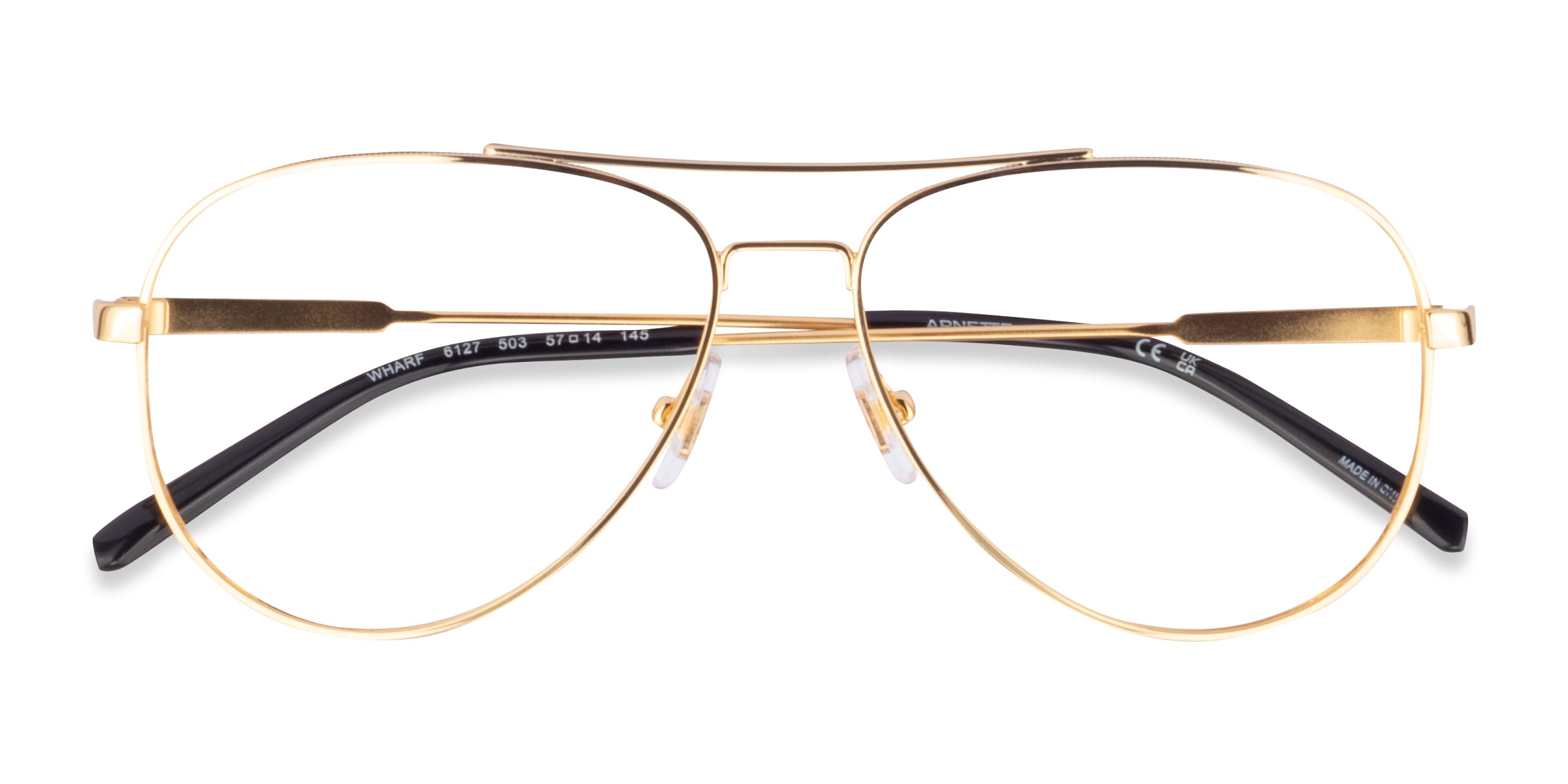 ARNETTE Wharf - Aviator Gold Frame Eyeglasses | Eyebuydirect Canada
