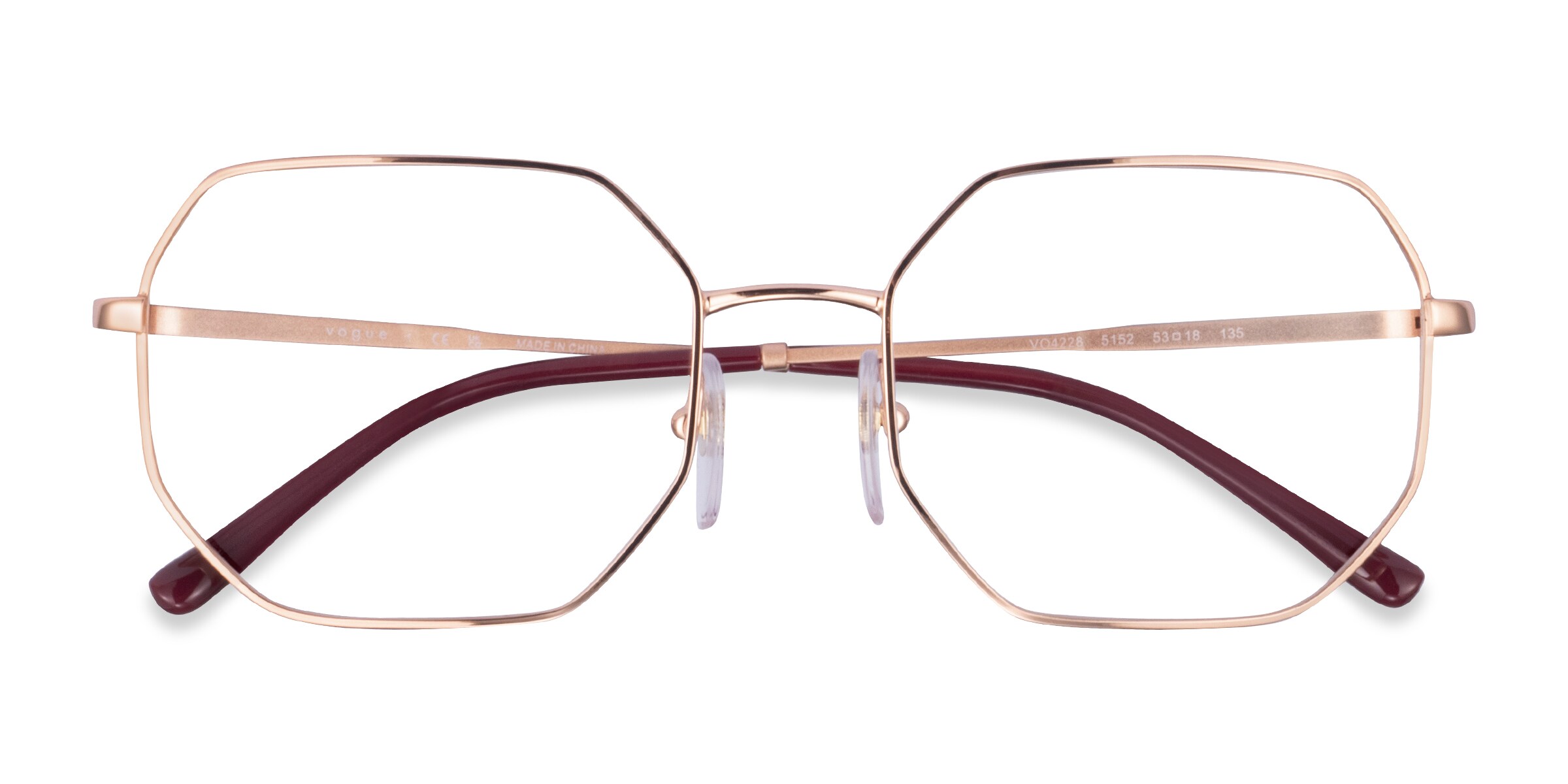 Vogue best sale rimless frames