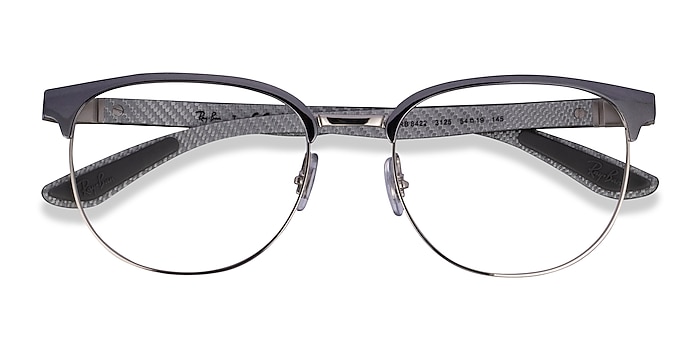Gray Silver Ray-Ban RB8422 -  Metal Eyeglasses