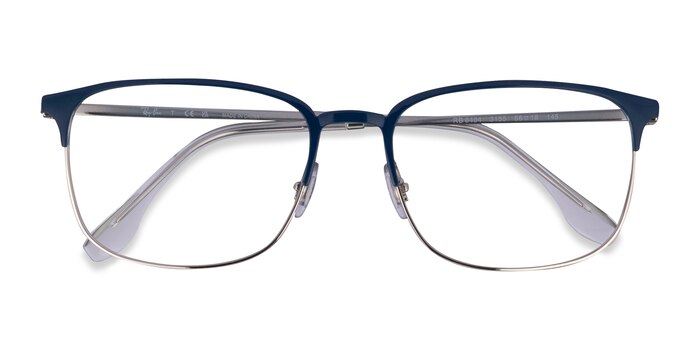 Blue Silver Ray-Ban RB6494 -  Metal Eyeglasses