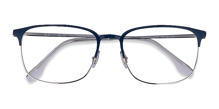 Blue Silver Ray-Ban RB6494 -  Metal Eyeglasses