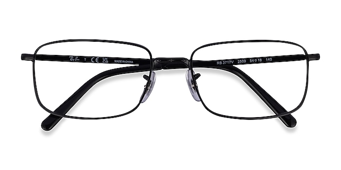 Black Ray-Ban RB3717V -  Metal Eyeglasses