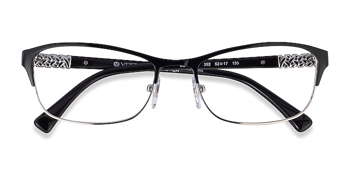 Black Silver Vogue Eyewear VO4057B -  Metal Eyeglasses