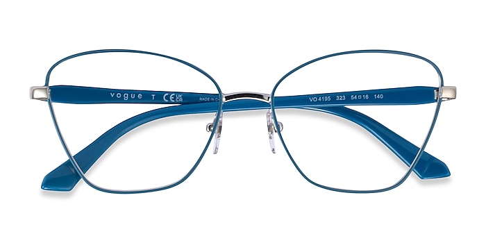 Blue  Silver Vogue Eyewear VO4195 -  Metal Eyeglasses