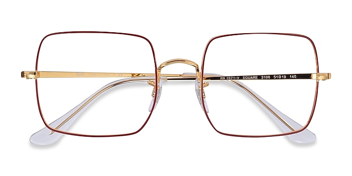 Top Red Ray-Ban RB1971V -  Metal Eyeglasses