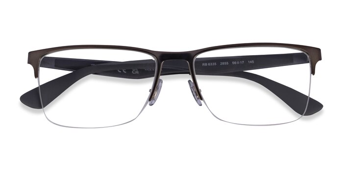 Matte Gunmetal Ray-Ban RB6335 -  Metal Eyeglasses