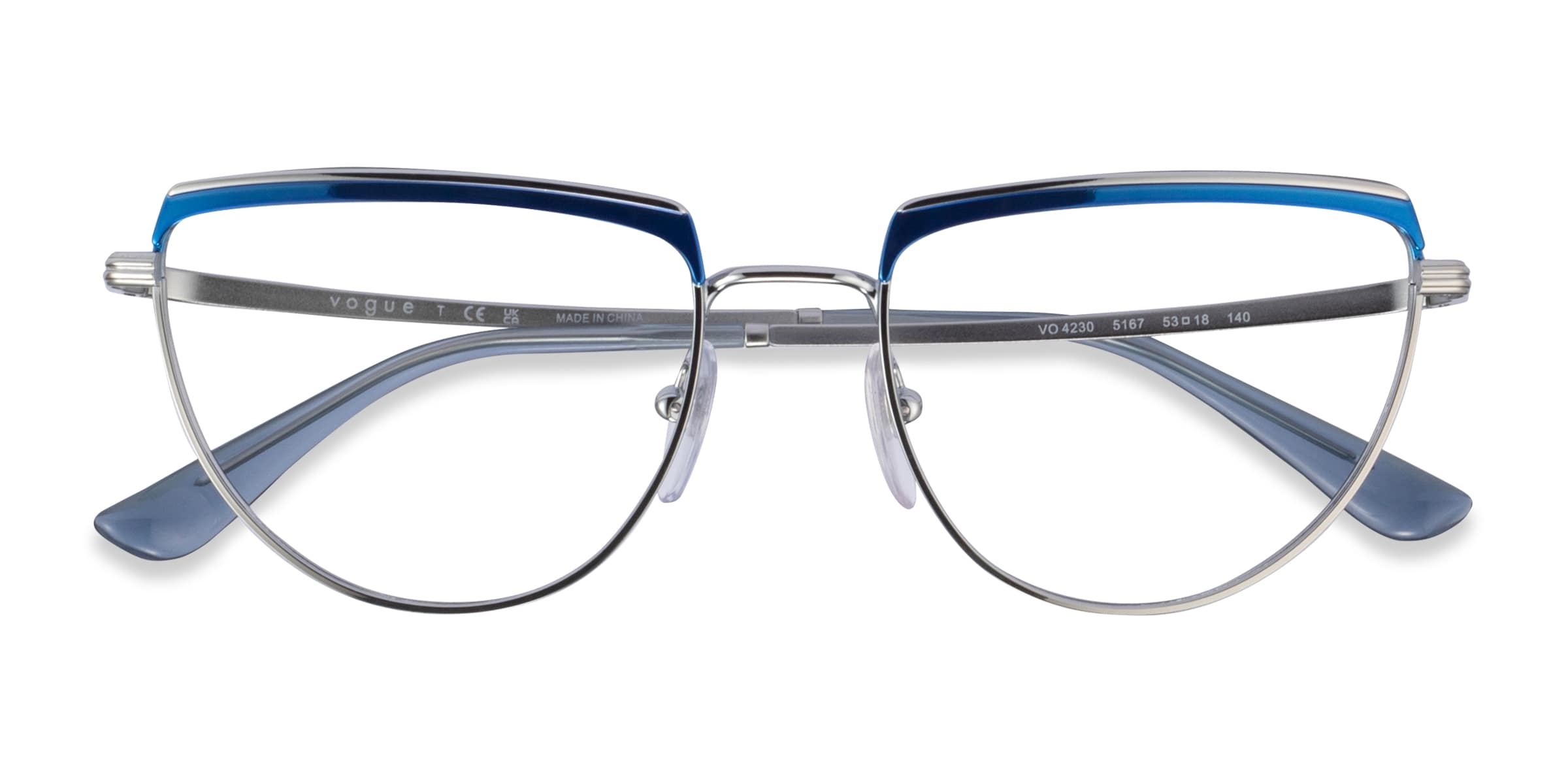 Blue vogue cheap eyeglass frames