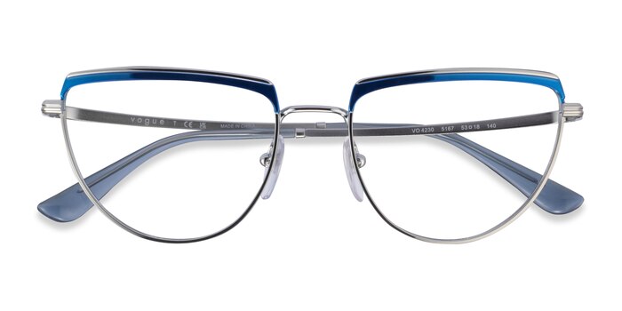  Blue Silver Vogue Eyewear VO4230 -  Metal Eyeglasses