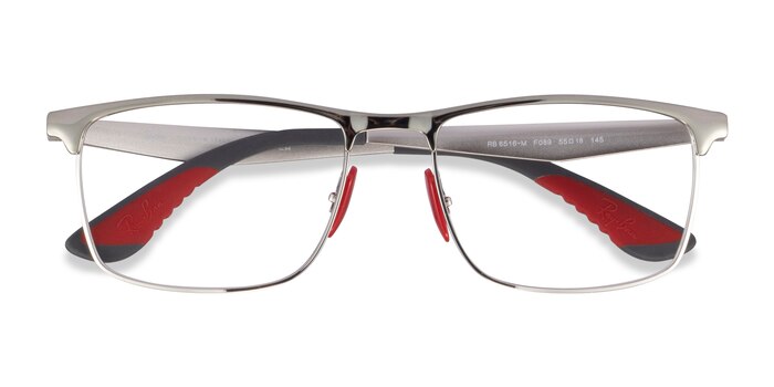 Shiny Silver Ray-Ban RB6516M -  Métal Lunettes de vue