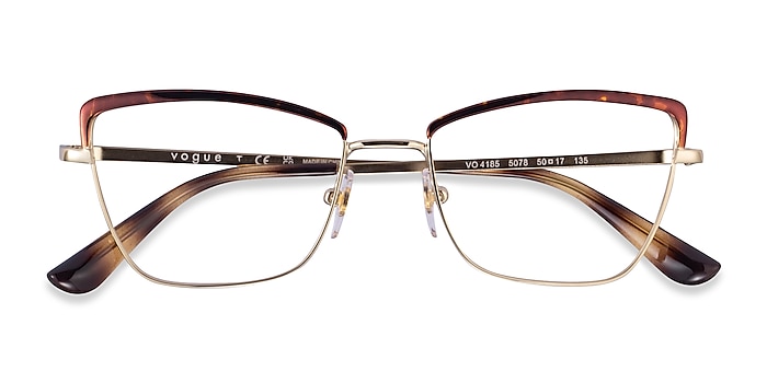 Tortoise Gold Vogue Eyewear VO4185 -  Metal Eyeglasses