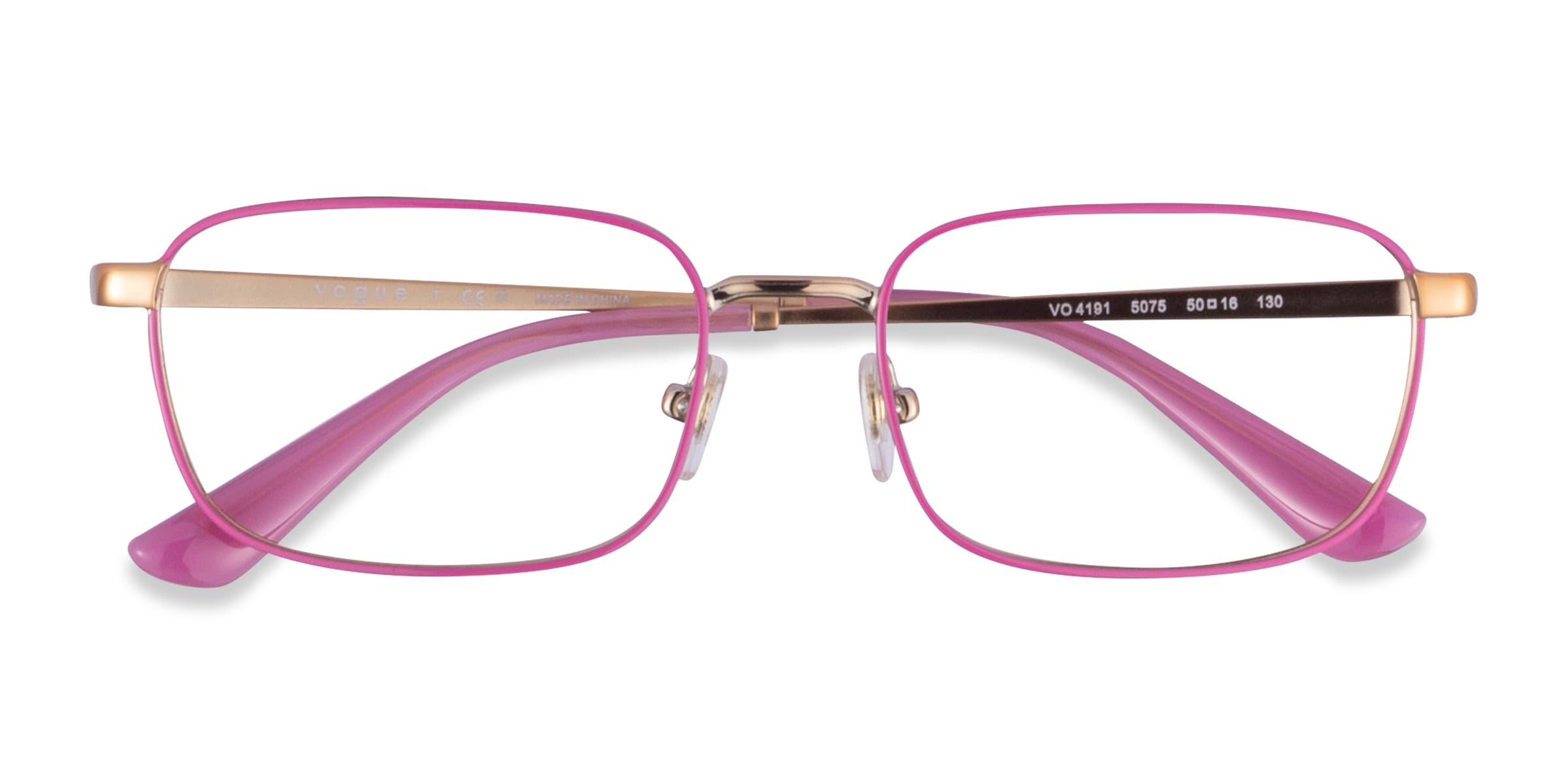 Pink metal 2024 frame glasses