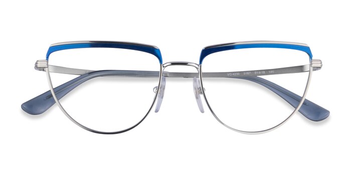 Blue Shiny Silver Vogue Eyewear VO4230 -  Métal Lunettes de vue