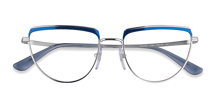Blue Shiny Silver Vogue Eyewear VO4230 -  Metal Eyeglasses