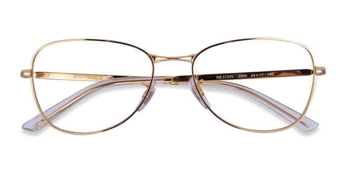 Shiny Gold Ray-Ban RB3733V -  Metal Eyeglasses