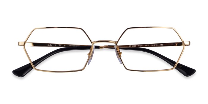 Gold Ray-Ban RB6528 Yevi -  Metal Eyeglasses