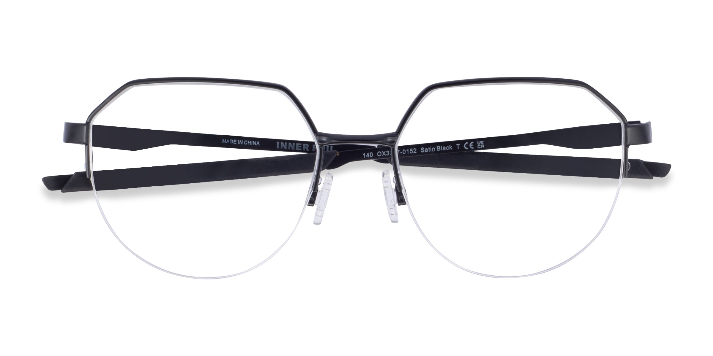 Oakley Inner Foil - Geometric Satin Black Frame Eyeglasses