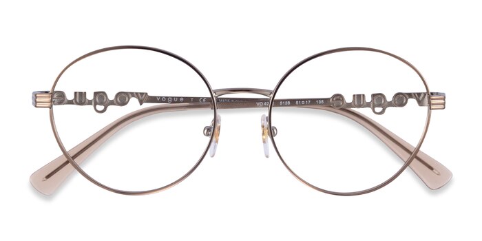 Light Brown Vogue Eyewear VO4222 -  Metal Eyeglasses