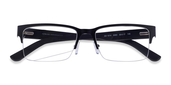 Matte Black Armani Exchange AX1014 -  Metal Eyeglasses