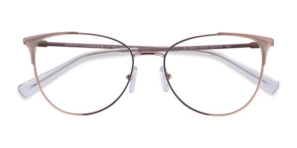 Shiny Rose Gold Armani Exchange AX1034 -  Métal Lunettes de vue