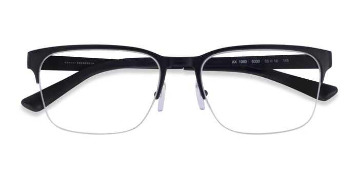 Matte Black Armani Exchange AX1060 -  Metal Eyeglasses