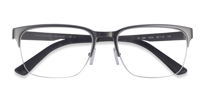 Matte Gunmetal Armani Exchange AX1060 -  Metal Eyeglasses