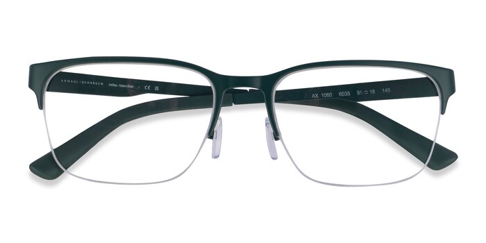 Matte Green Armani Exchange AX1060 -  Metal Eyeglasses