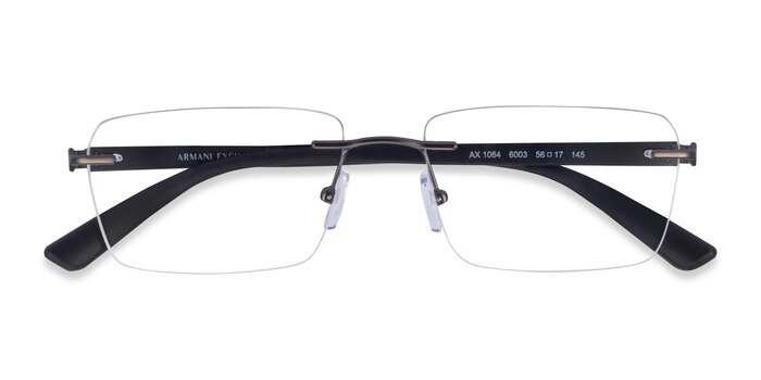 Matte Gunmetal Armani Exchange AX1064 -  Metal Eyeglasses