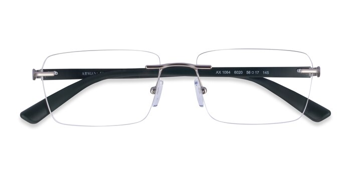 Matte Silver Armani Exchange AX1064 -  Metal Eyeglasses
